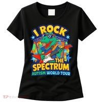 I ROCK THE SPECTRUM Rockin Autism Different Tune World Women's T-Shirt thumb 0
