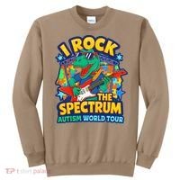 I ROCK THE SPECTRUM Rockin Autism Different Tune World Sweatshirt thumb 0