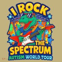 I ROCK THE SPECTRUM Rockin Autism Different Tune World Sweatshirt thumb 2