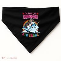 Im Ready To Crush 4Th Grade Unicorn Back To School Gift USA-Made Doggie Bandana thumb 0