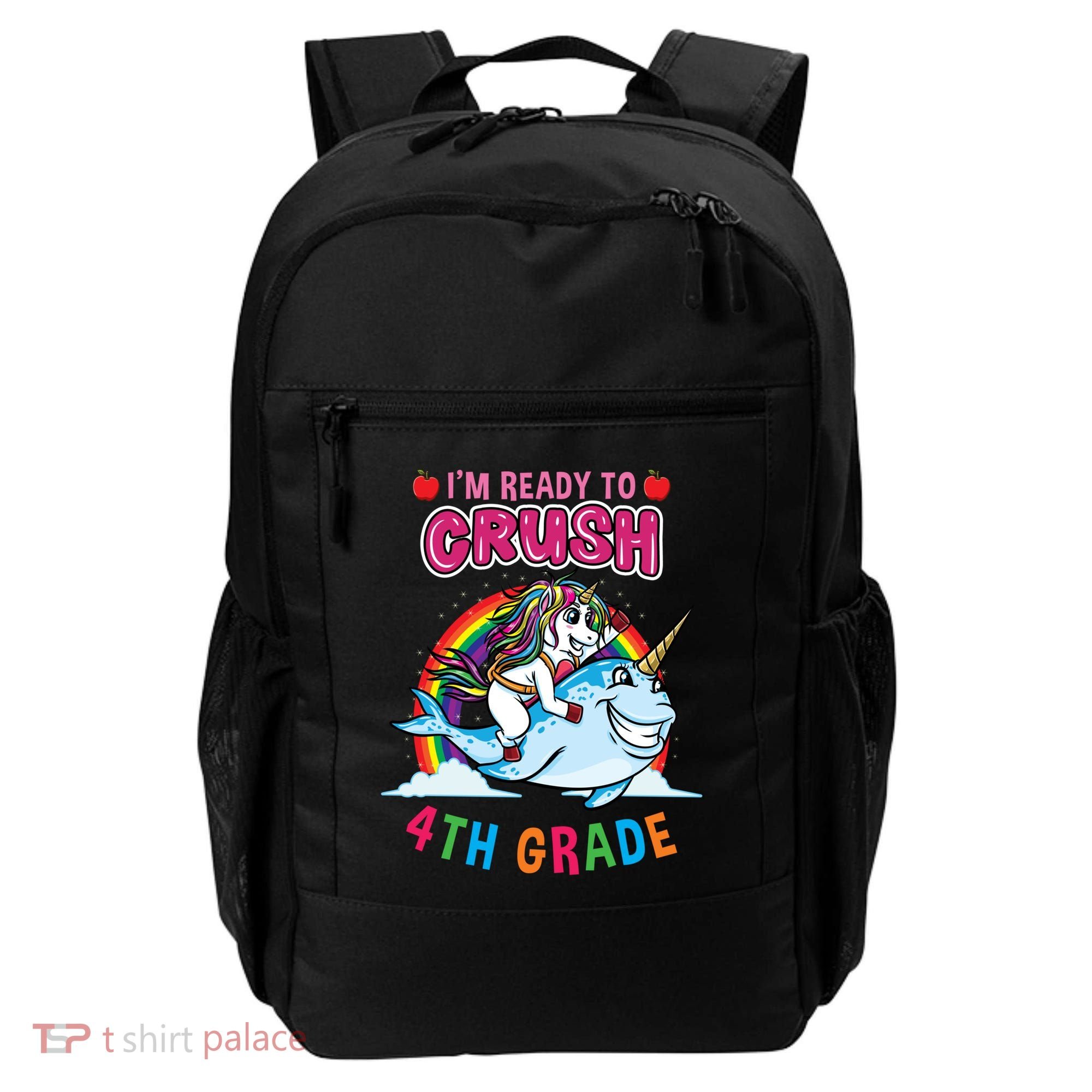 Im Ready To Crush 4Th Grade Unicorn Back To School Gift Backpack