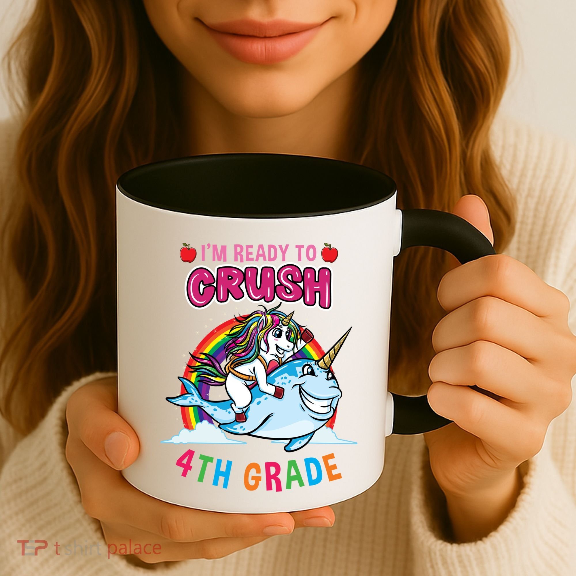 Im Ready To Crush 4Th Grade Unicorn Back To School Gift Coffee Mug