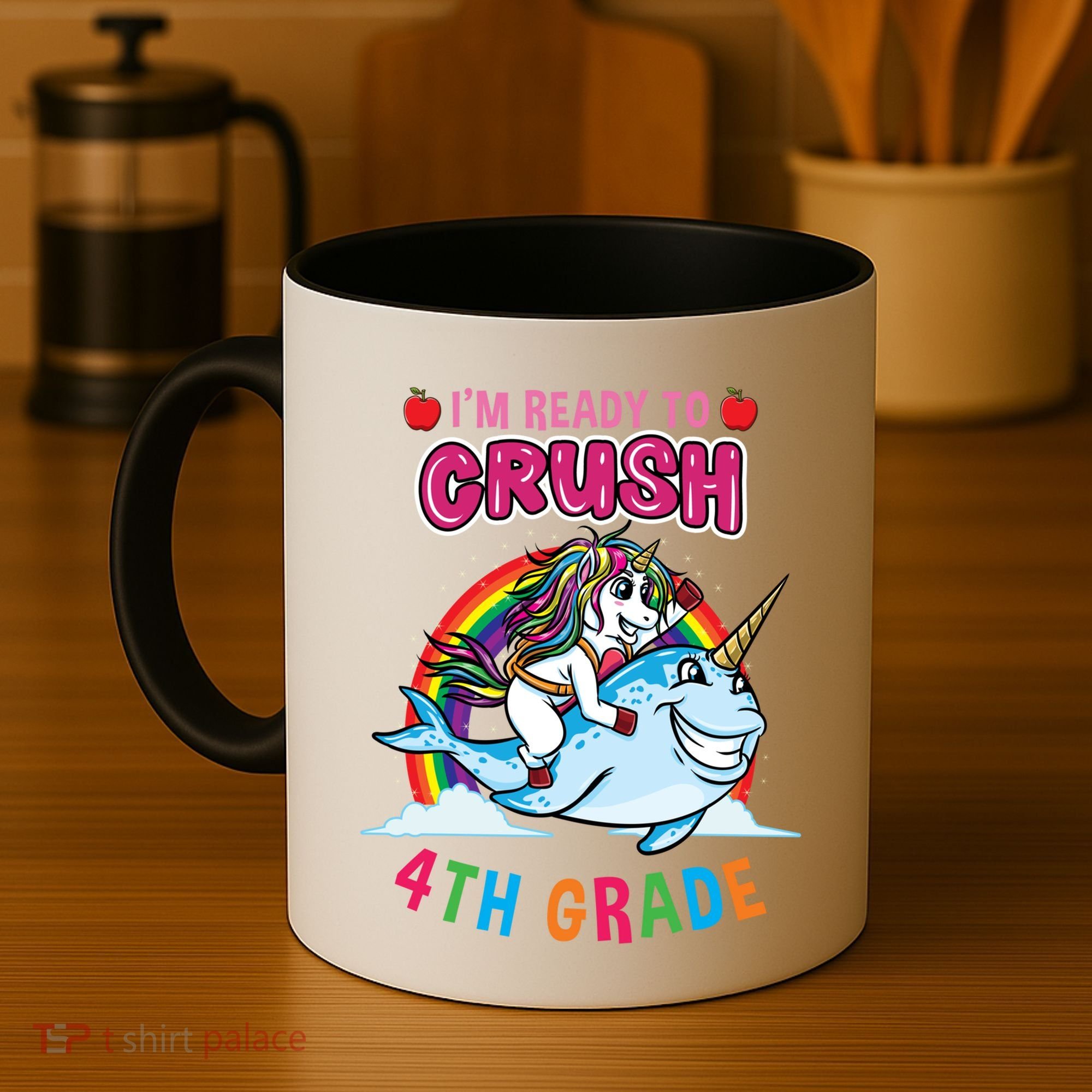 Im Ready To Crush 4Th Grade Unicorn Back To School Gift Coffee Mug