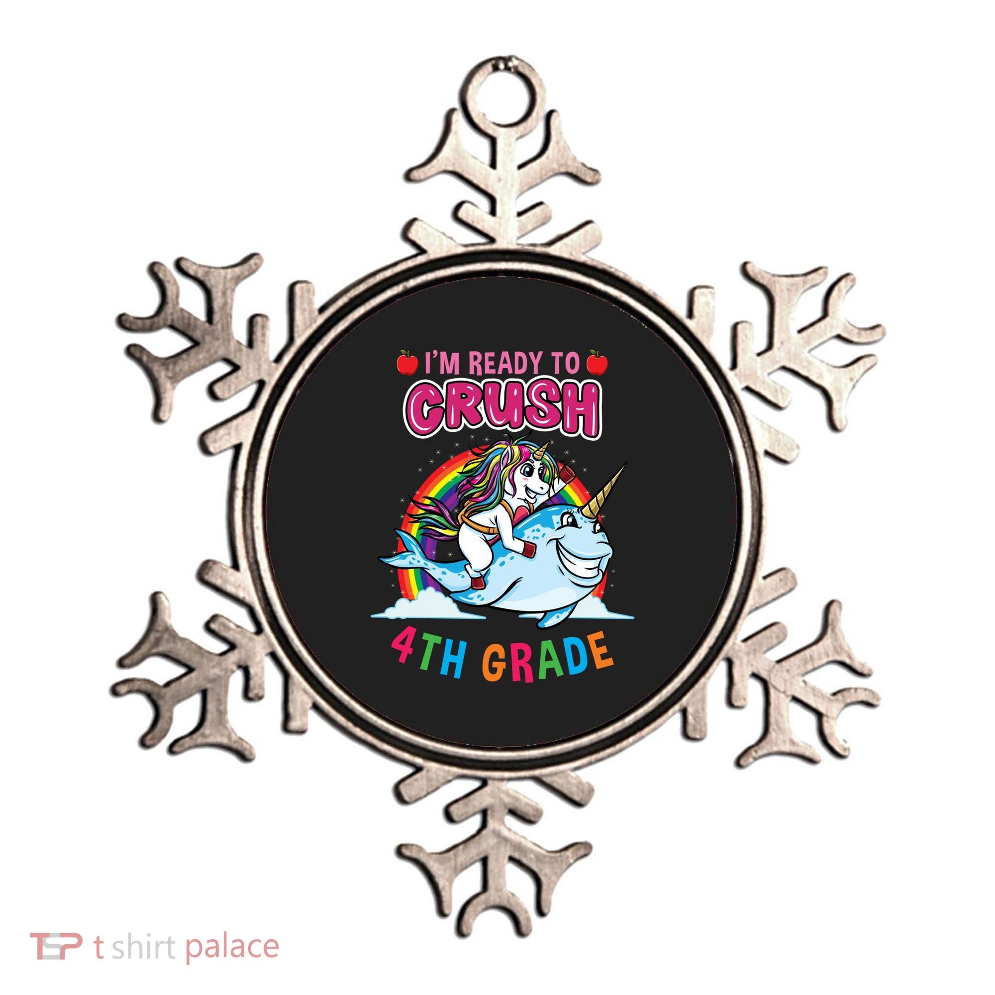 Im Ready To Crush 4Th Grade Unicorn Back To School Gift Ornament