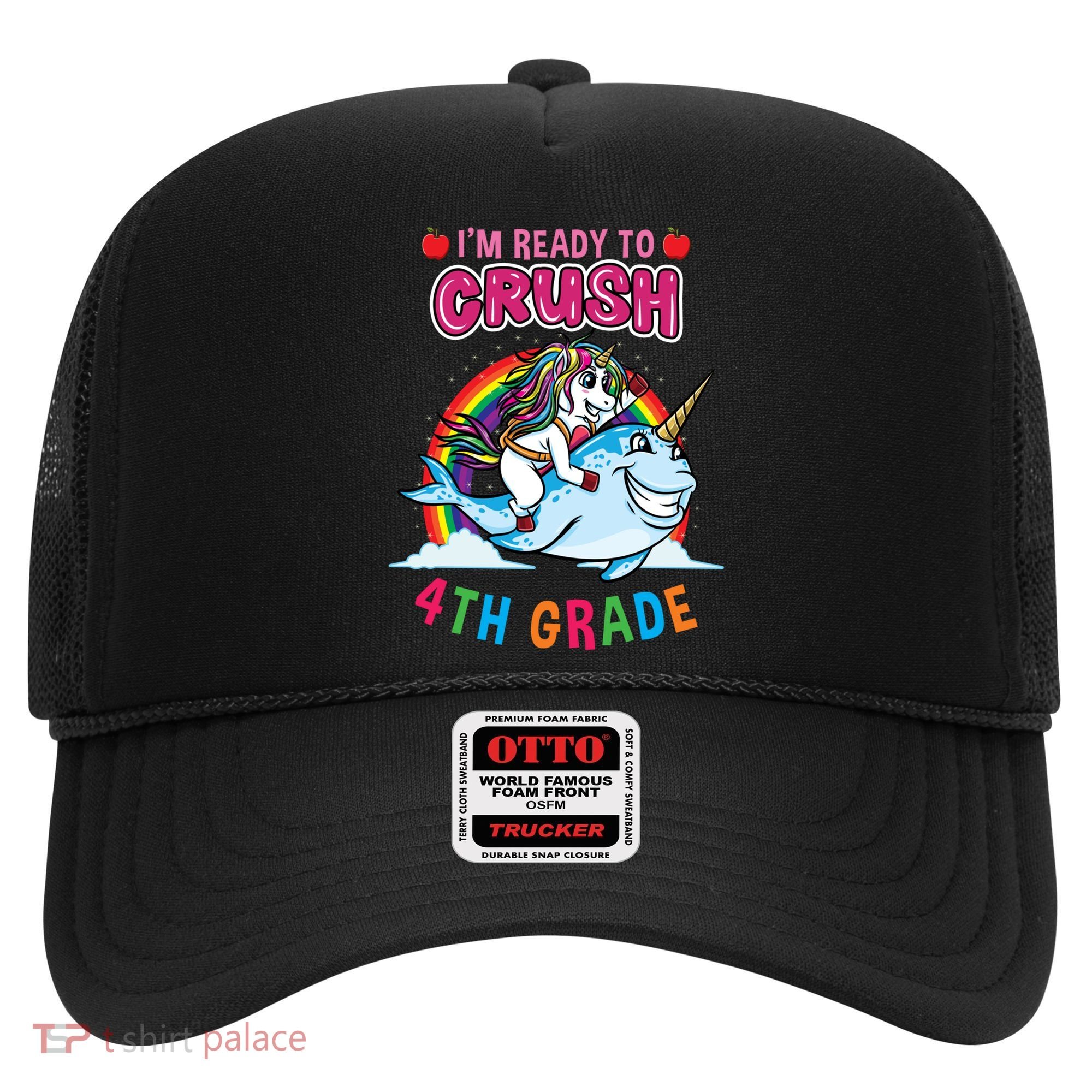 Im Ready To Crush 4Th Grade Unicorn Back To School Gift Hat