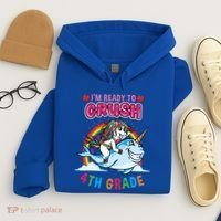 Im Ready To Crush 4Th Grade Unicorn Back To School Gift Hoodie thumb 4