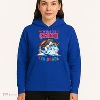 Im Ready To Crush 4Th Grade Unicorn Back To School Gift Hoodie thumb 5