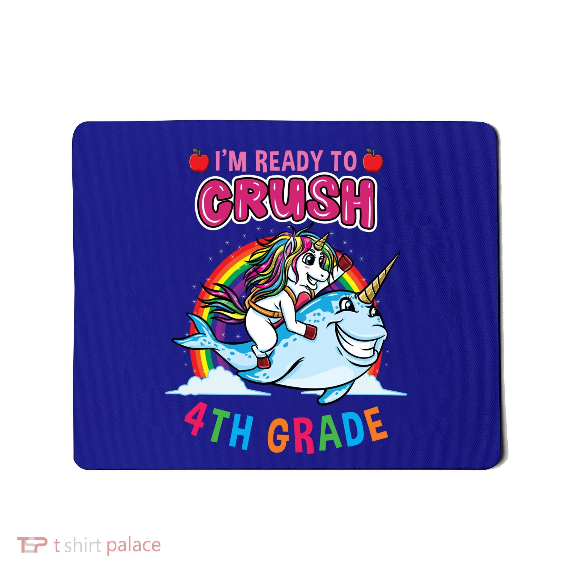 Im Ready To Crush 4Th Grade Unicorn Back To School Gift Mousepad