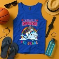 Im Ready To Crush 4Th Grade Unicorn Back To School Gift Tank Top thumb 4