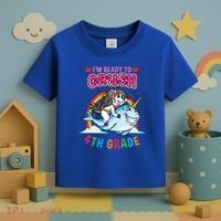 Im Ready To Crush 4Th Grade Unicorn Back To School Gift Toddler T-Shirt thumb 3