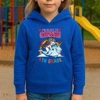 Im Ready To Crush 4Th Grade Unicorn Back To School Gift Kids Hoodie thumb 3