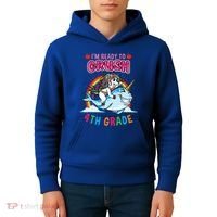 Im Ready To Crush 4Th Grade Unicorn Back To School Gift Kids Hoodie thumb 4