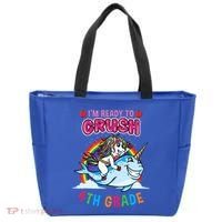 Im Ready To Crush 4Th Grade Unicorn Back To School Gift Tote Bag thumb 0