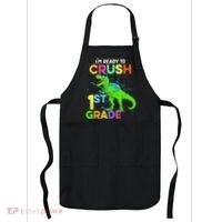 I'm Ready To Crush 1st Grade Dinosaur Back To School Apron thumb 0
