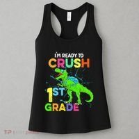 I'm Ready To Crush 1st Grade Dinosaur Back To School Women's Tank Top thumb 3