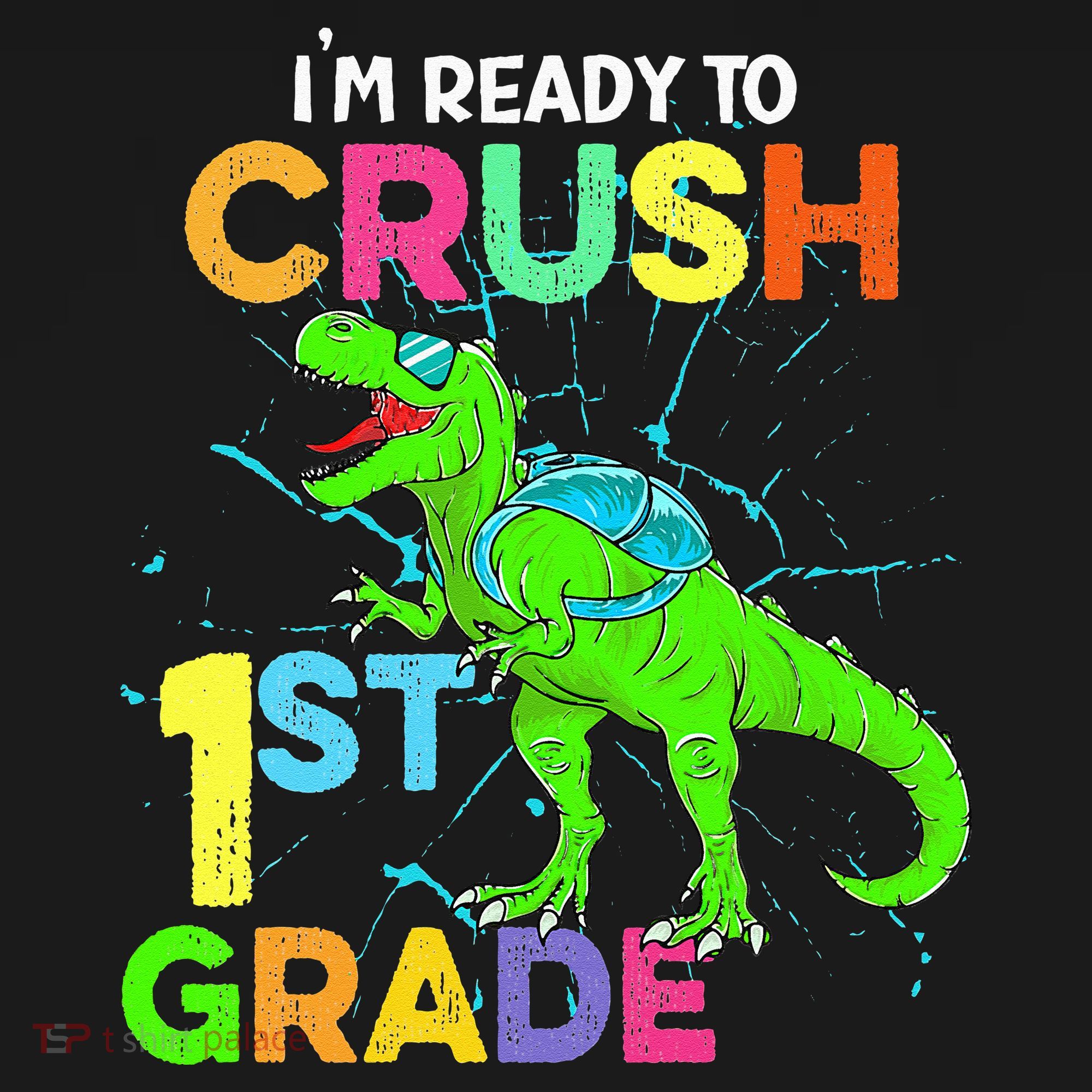 I'm Ready To Crush 1st Grade Dinosaur Back To School Women's Tank Top