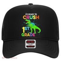 I'm Ready To Crush 1st Grade Dinosaur Back To School Hat thumb 0