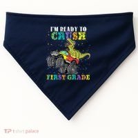 Im Ready To Crush First Grade Monster Truck Dinosaur USA-Made Doggie Bandana thumb 0