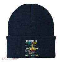 Im Ready To Crush First Grade Monster Truck Dinosaur Beanie thumb 0