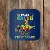 Im Ready To Crush First Grade Monster Truck Dinosaur Coaster thumb 0