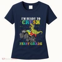 Im Ready To Crush First Grade Monster Truck Dinosaur Women's T-Shirt thumb 0