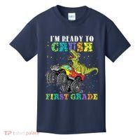 Im Ready To Crush First Grade Monster Truck Dinosaur Kids T-Shirt thumb 0