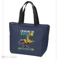 Im Ready To Crush First Grade Monster Truck Dinosaur Tote Bag thumb 3