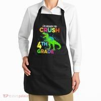 I'm Ready To Crush 4th Grade Dinosaur Back To School Apron thumb 2