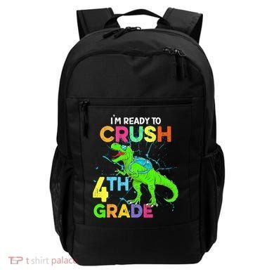 I'm Ready To Crush 4th Grade Dinosaur Back To School Backpack
