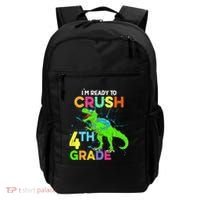 I'm Ready To Crush 4th Grade Dinosaur Back To School Backpack thumb 0