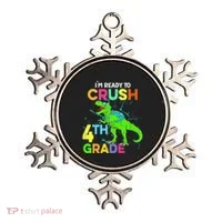 I'm Ready To Crush 4th Grade Dinosaur Back To School Ornament thumb 0