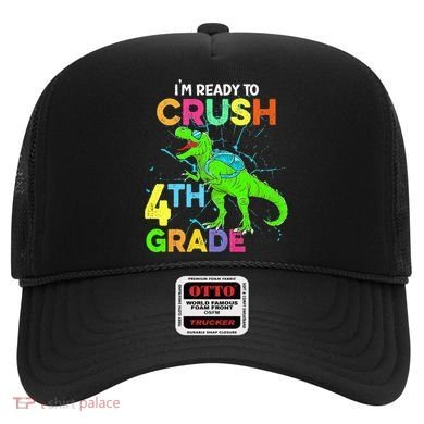 I'm Ready To Crush 4th Grade Dinosaur Back To School Hat