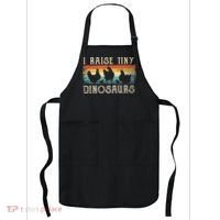 I Raise Tiny Dinosaurs Retro 70s Chicken Silhouette Apron thumb 0
