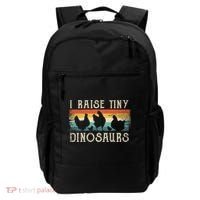 I Raise Tiny Dinosaurs Retro 70s Chicken Silhouette Backpack thumb 0