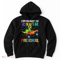I'm Ready To Crush Preschool Dinosaur First Day of PreK Hoodie thumb 0
