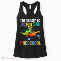 I'm Ready To Crush Preschool Dinosaur First Day of PreK Women's Tank Top thumb 0