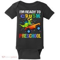 I'm Ready To Crush Preschool Dinosaur First Day of PreK Baby Bodysuit thumb 0