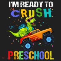 I'm Ready To Crush Preschool Dinosaur First Day of PreK Hat thumb 2