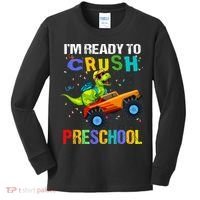 I'm Ready To Crush Preschool Dinosaur First Day of PreK Kids Long Sleeve Shirt thumb 0