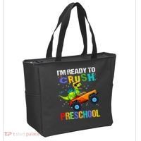 I'm Ready To Crush Preschool Dinosaur First Day of PreK Tote Bag thumb 2