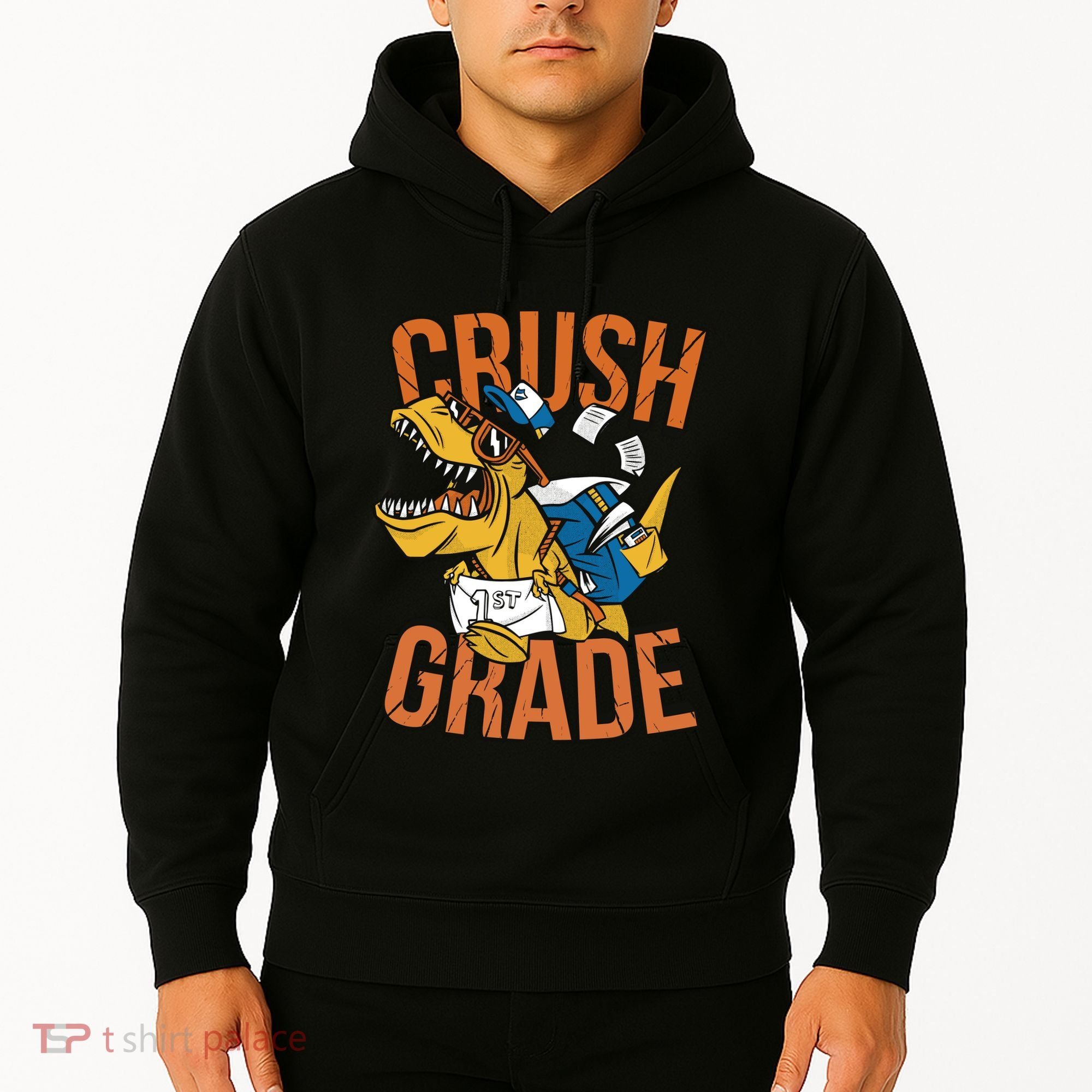 I'm Ready To Crush 1st Grade Dinosaur Hoodie