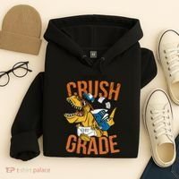 I'm Ready To Crush 1st Grade Dinosaur Hoodie thumb 4