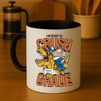 I'm Ready To Crush 1st Grade Dinosaur Coffee Mug thumb 4