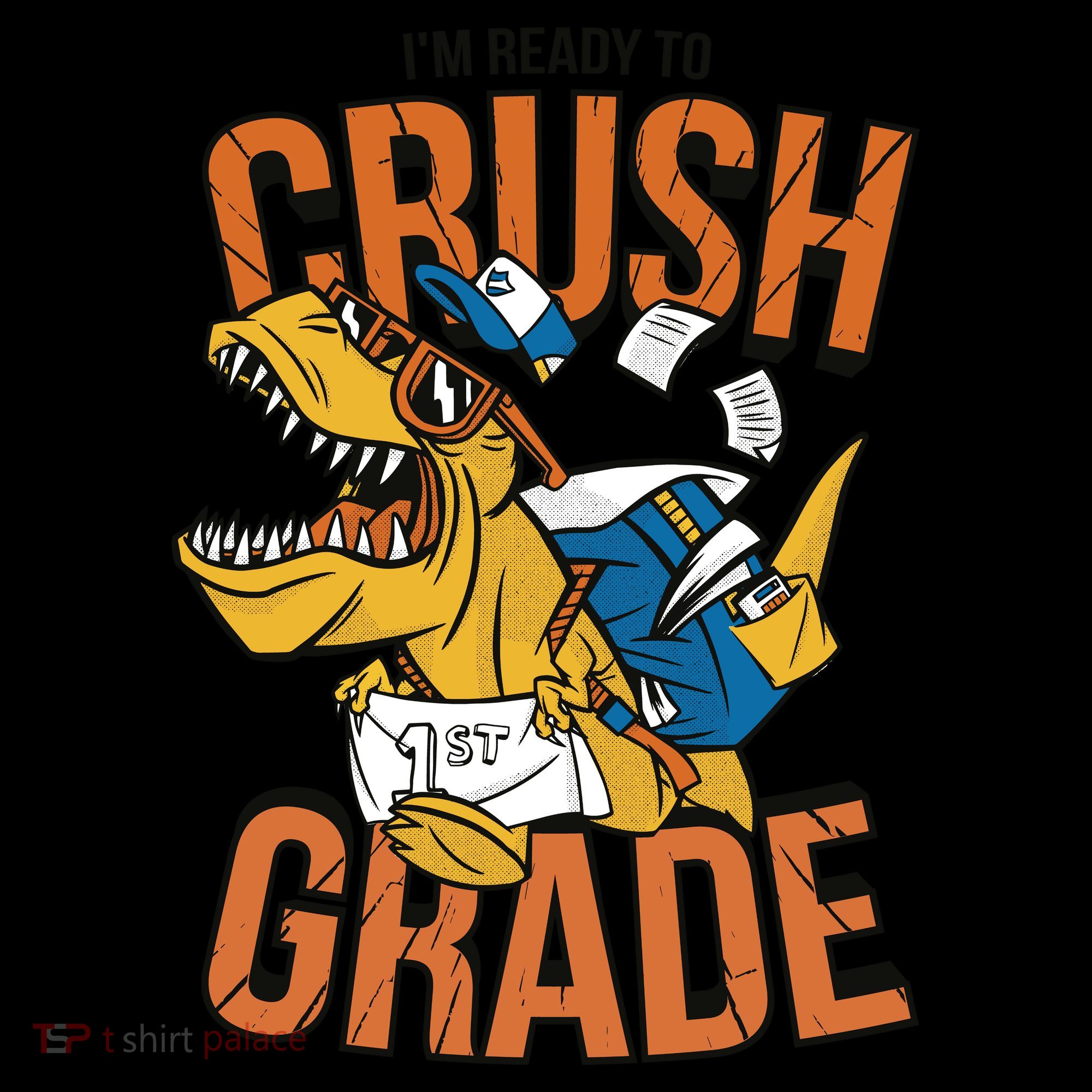 I'm Ready To Crush 1st Grade Dinosaur Women's Hoodie
