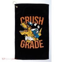 I'm Ready To Crush 1st Grade Dinosaur Golf Towel thumb 0