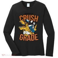 I'm Ready To Crush 1st Grade Dinosaur Women's Long Sleeve Shirt thumb 0