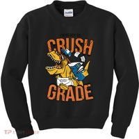 I'm Ready To Crush 1st Grade Dinosaur Kids Sweatshirt thumb 0