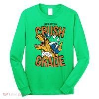 I'm Ready To Crush 1st Grade Dinosaur Long Sleeve Shirt thumb 0