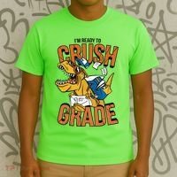 I'm Ready To Crush 1st Grade Dinosaur T-Shirt thumb 3
