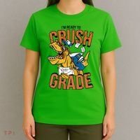 I'm Ready To Crush 1st Grade Dinosaur T-Shirt thumb 4